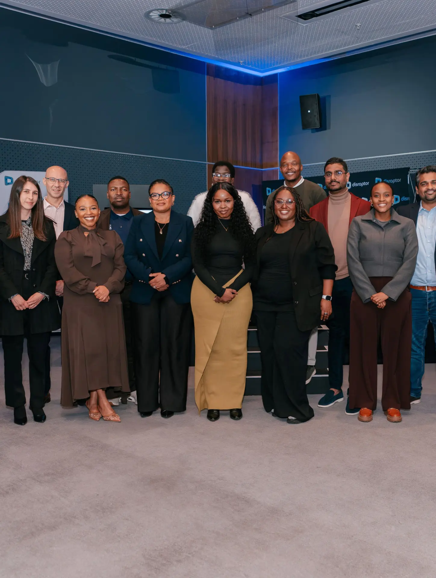 Nandisa with fellow professionals at an event
